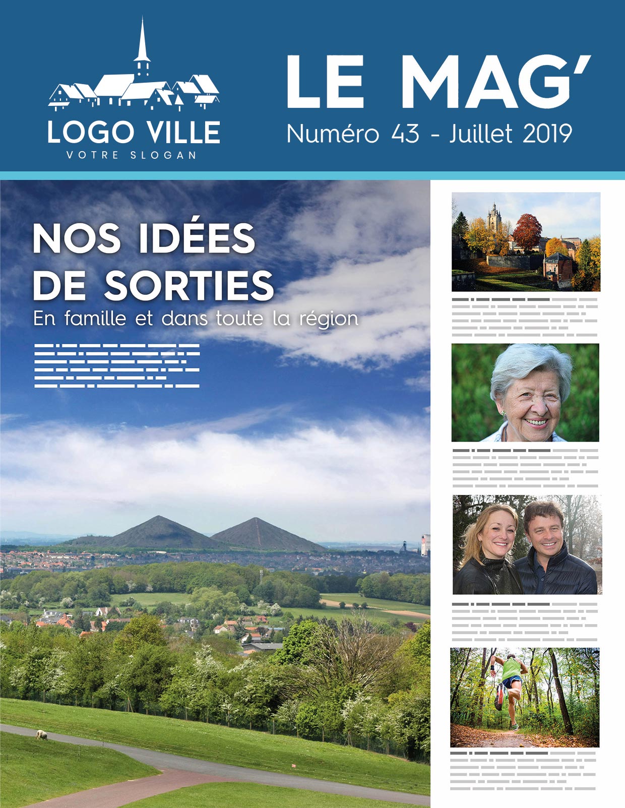 Magazine factice d'une commune